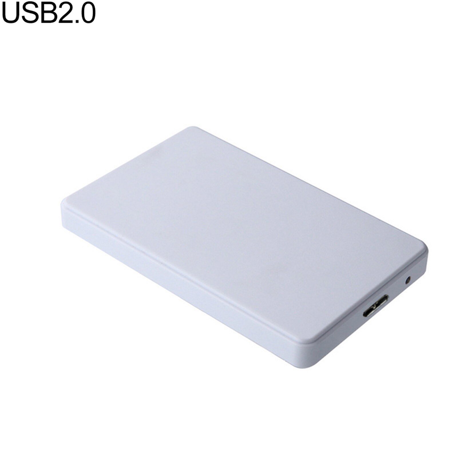 HDD Case 2.5&quot; SATA to USB 2.0 Adapter Hard Drive Enclosure For SSD Disk Case HDD Box USB 2.0 HD External HDD Enclosure: white