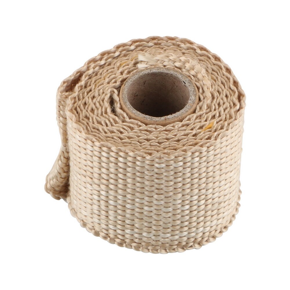 Leepee motorcykel tilbehør varmeisolerende wrap udstødning header rør tape 50mm x 1.5m isolering tape glasfiber: Guld