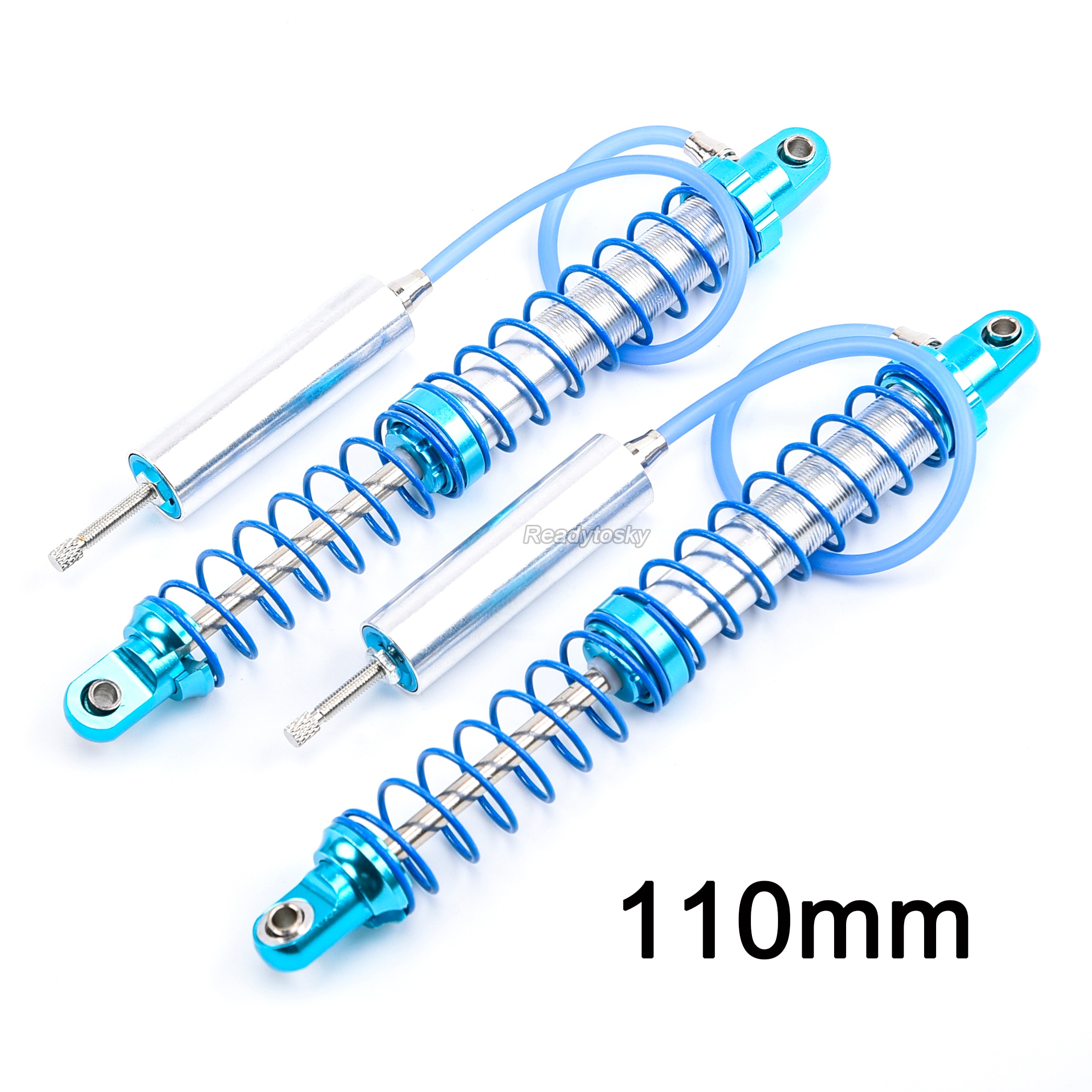 70mm 80mm 90mm 100mm 110mm 120mm hydrauliczny amortyzator wstrząsów dla 1/10 RC samochodów ciężarówka Gąsienica samochodów wspinaczkowy osiowy SCX10 TRX4 D90: 110mm 1para