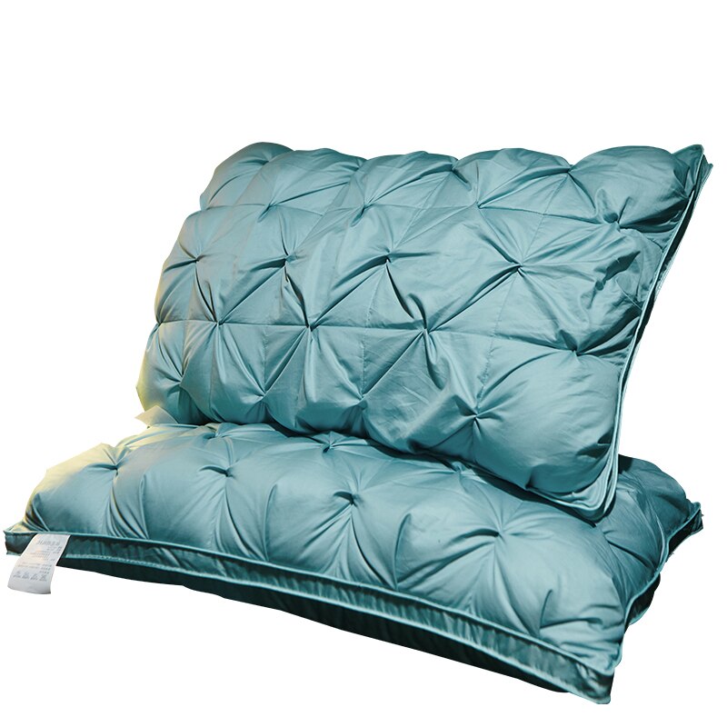 48*74 cm 3D estilo retângulo de luxo ganso branco/travesseiros da cama para baixo-prova de penas de pato para baixo algodão shell frete grátis #/: -DY-YRZ-shuilan