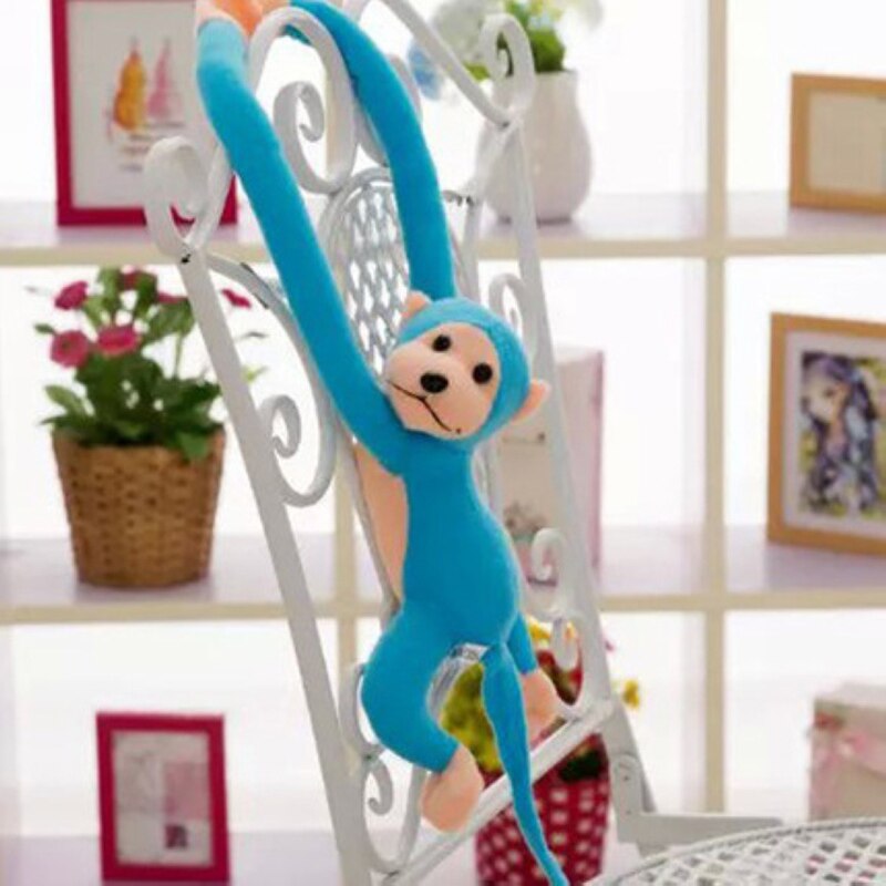 60Cm Lange Arm Aap Van Arm Tot Staart Pluche Speelgoed Kleurrijke Aap Gordijnen Aap Knuffel Pop Voor Kinderen kinderen