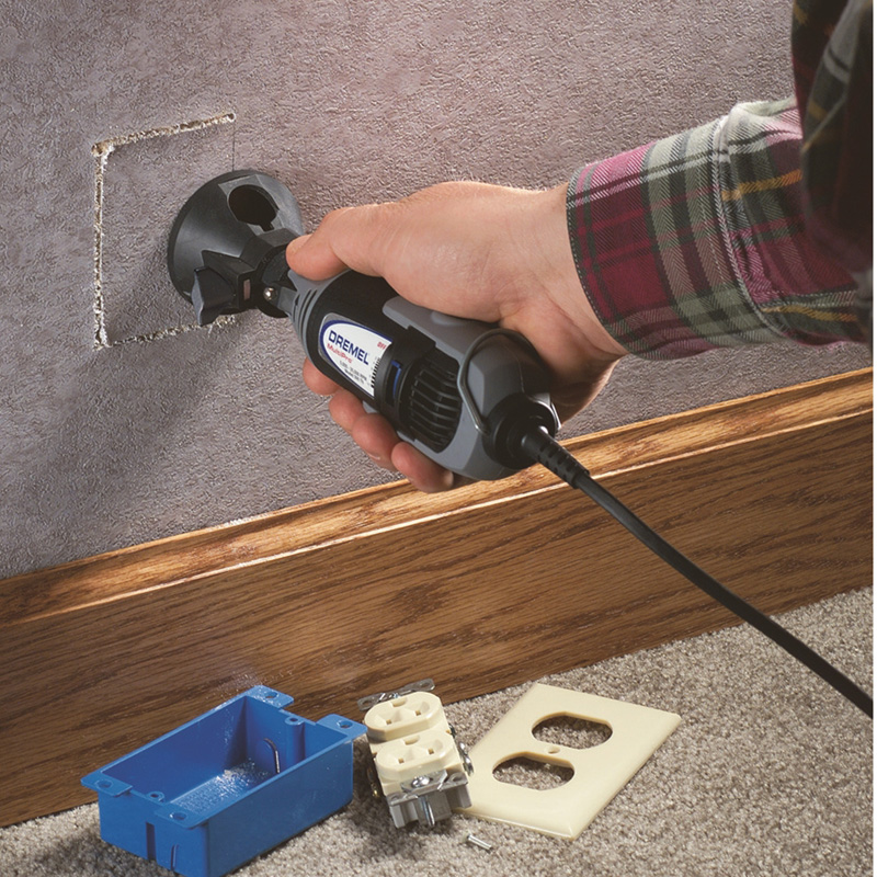 Kit de guía de corte multiusos Dremel 565 para herramienta rotativa eléctrica, amoladoras eléctricas con 1 guía y 3 brocas de corte, pieza de herramienta eléctrica