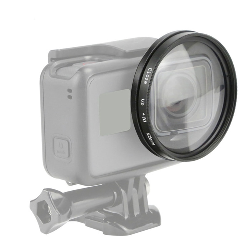 52 Mm Vergrootglas Accessoires 10 Keer 10X Macro Vergroting Close Up Lens Filter Voor Go Pro Gopro Hero 7 6 5 Zwart Actie Camera