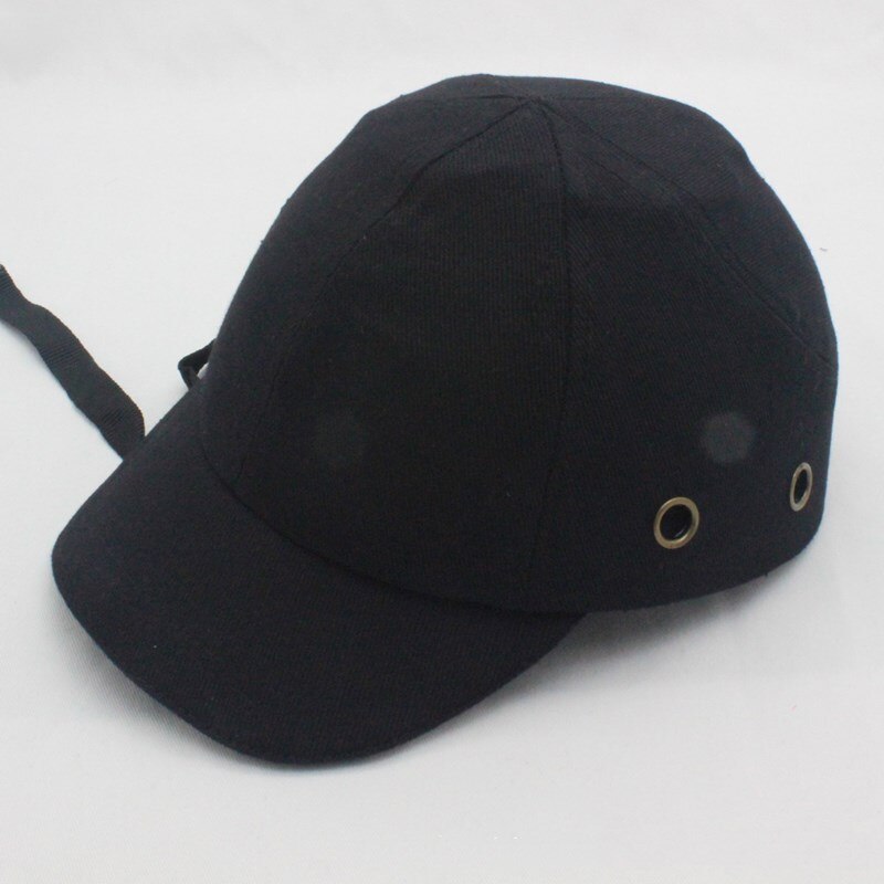 Travail sécurité bosse casquette casque coquille adulte homme Anti-fracassant Baseball chapeau en plastique dur Sports Style extérieur usure Protection de la tête: Black