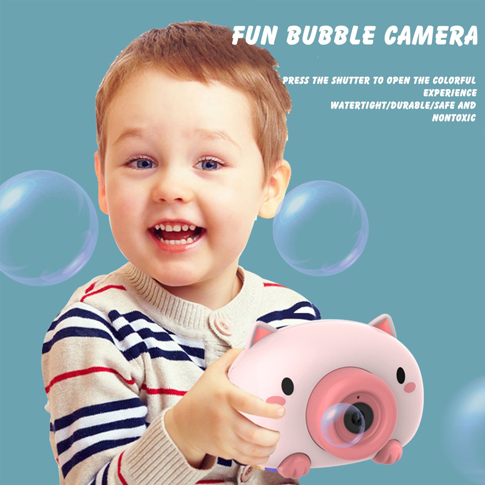 Bubble Machine Cartoon Dieren Bubble Machine Zeep Bubble Generator Lichte Muziek Automatische Bubble Blazen Camera Bellenblaas