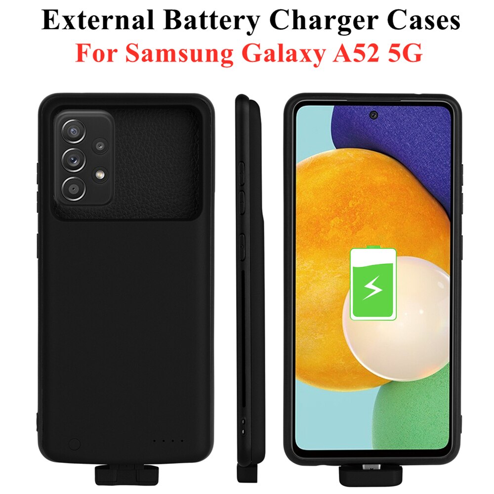 Batterij Charger Cases Voor Samsung Galaxy A52 5G Batterij Case 5000Mah Magnetische Opladen Cover Voor Samsung A52 Power bank Case