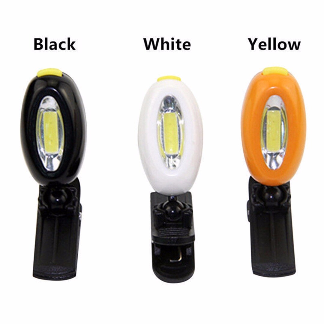 IKVVT Clip-on LED Cap Hat Light Headlight Camping For Hiking Fishing Night Lamp