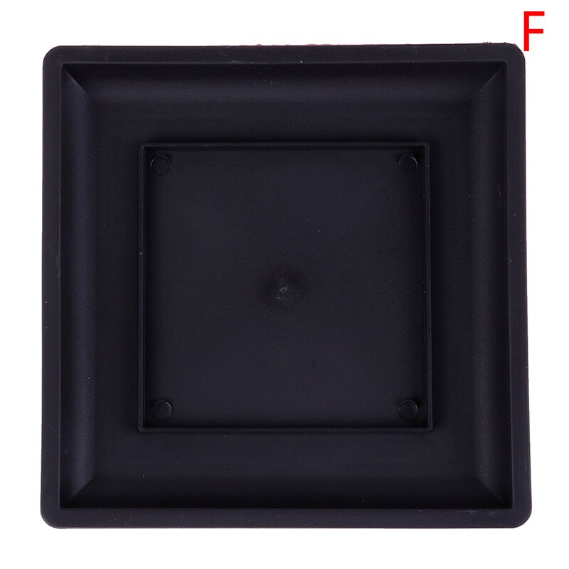 Maceta de plástico de imitación para balcón, macetas cuadradas de plástico para bonsái, cuenco para vivero, jardinera rectangular de imitación: F