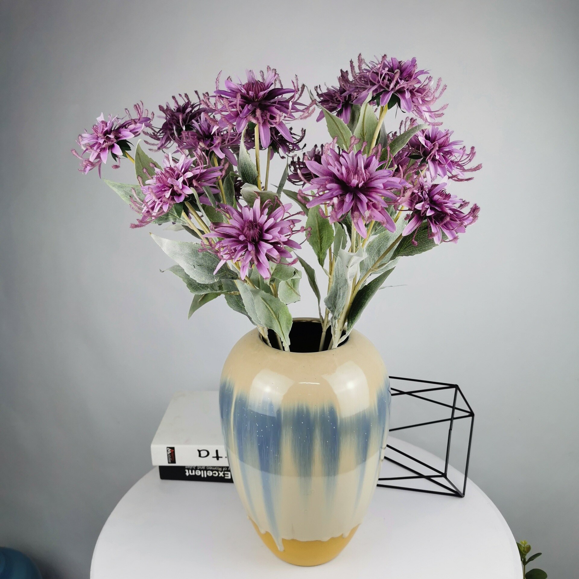 Simulation flower Nordic autumn false flower 3 heads of cosmopolitan flower arrangement bouquet matching art flower arrangement