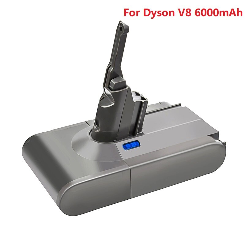 21.6V 6000mAh Battery for Dyson V6 V8 V7 SV09 SV07 SV03 DC58 DC61 V7 Fluffy Animal Pro Extra Motorhead V8 Absolute Pro SV10: V8 6000mAh