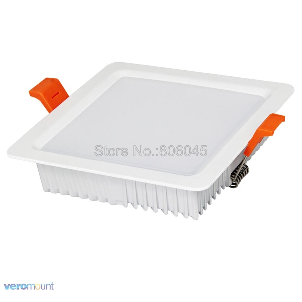 MiLight FUT064 9W RGB+CCT Square LED Downlight Reccessed Light AC85-265V WiFi Compatible 2.4G 4-Zone Wireless Remote