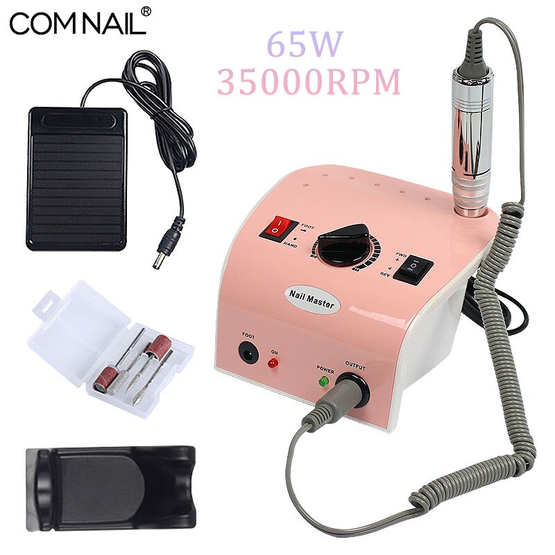 35000RPM Nail Drill Machine For Manicure 65W High Power Nail Pedicure File Drill Bits Set Low Noise Salon Use Nail Art Equipment