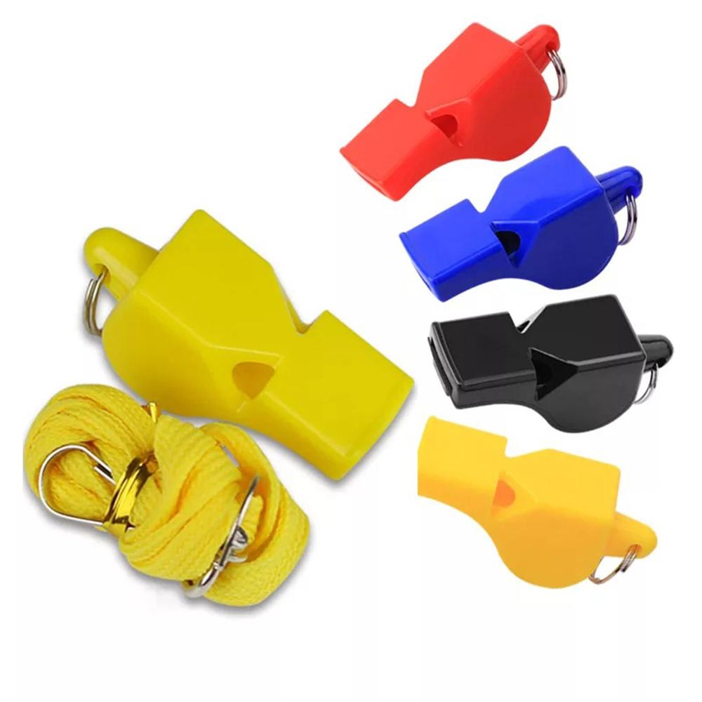 1 pçs apito futebol basquete esportes apito com cordão de som alto apito clássico árbitro cheerleader apito equipe trabalho