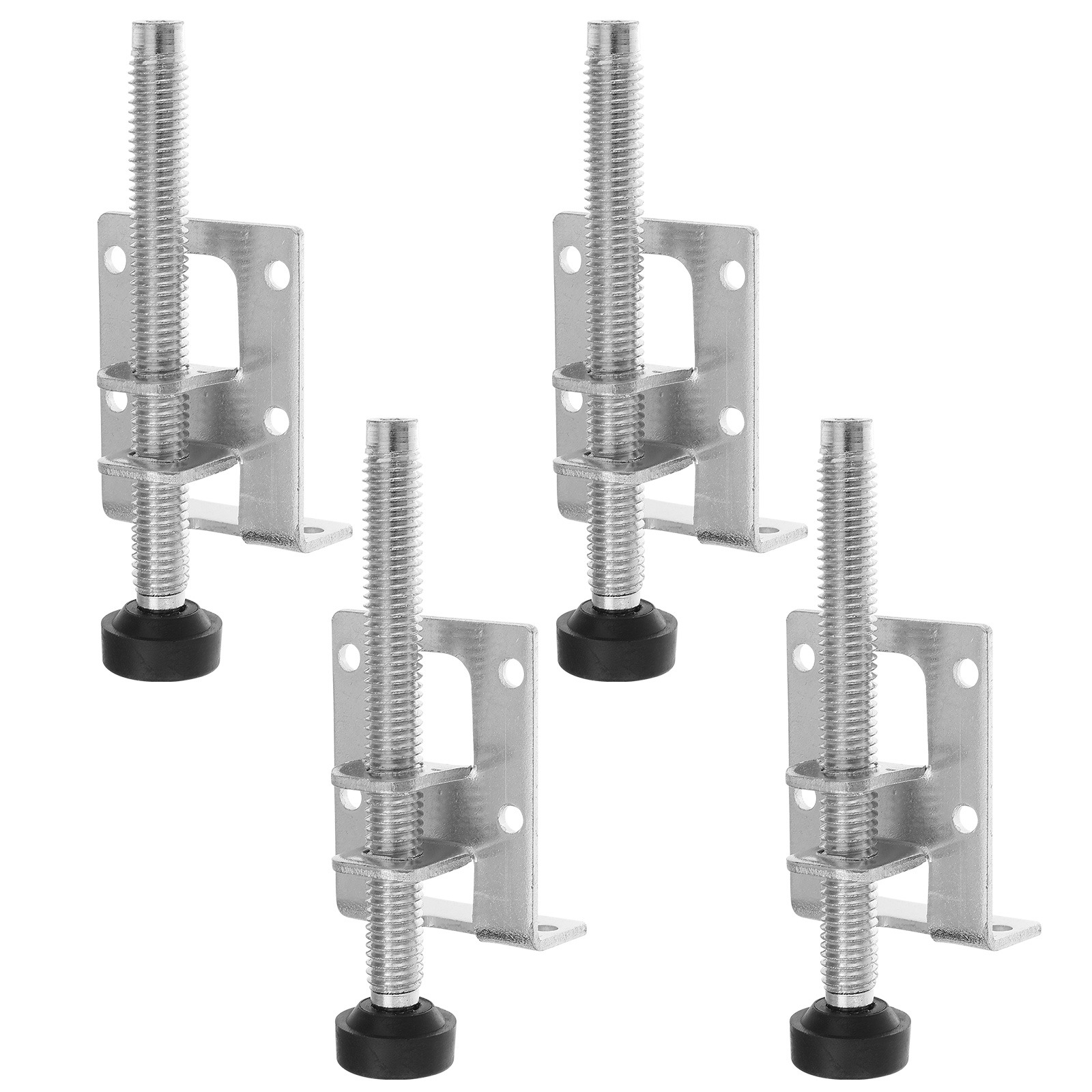 4 Pcs Furniture Leveling Feet Adjustable Load Wardrobe with Legs Cabinet Leveler Bracket Work Bench: WHITE