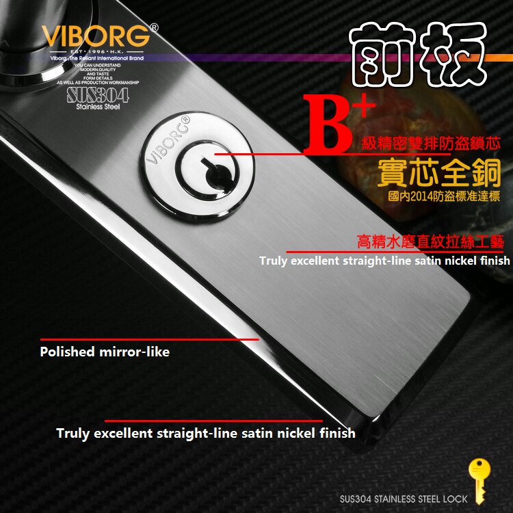Vachette Radialis High-Security Lock Cylinder - Stainless Steel, 42.5x42.5mm, 4 Uncopyable Keys, For Front/Exterior Doors