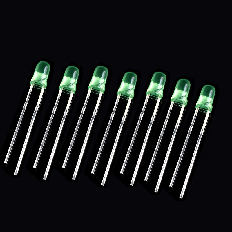 3MM LED Diode Light DIY Assorted Kit , Lamp Emitting Diode Led Light Electronic Components red orange yellow green blue white