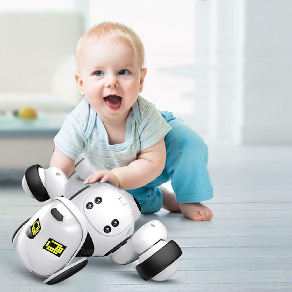 Draadloze Educatief Kinderen Elektronische Huisdier Speelgoed Afstandsbediening Led Leuke Dieren Rc Robot Hond Interactieve Smart