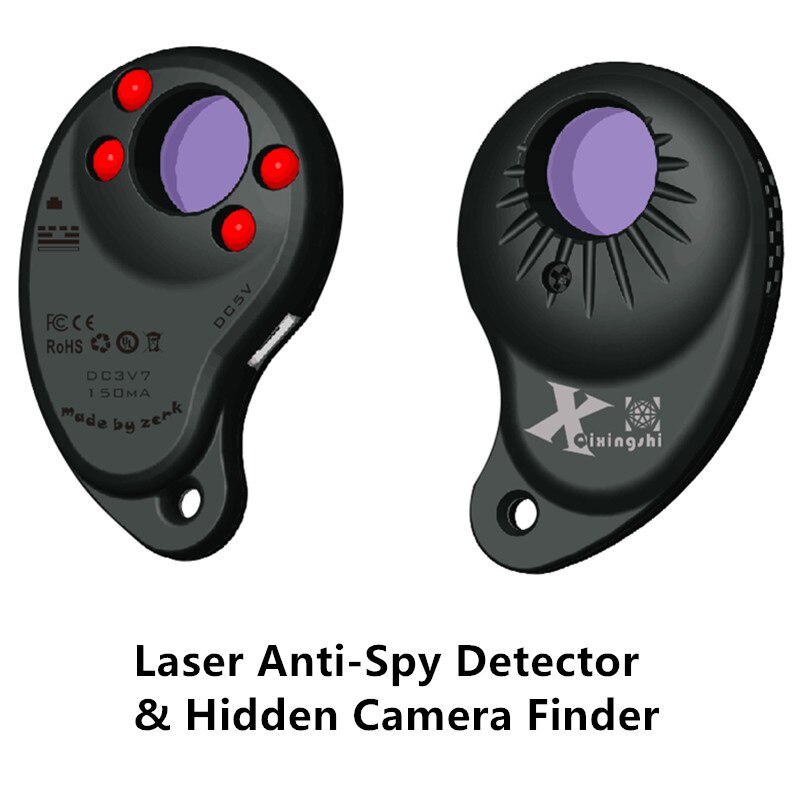 1-3m ir lys alle af ccd og cmos skjult linse detektor håndholdt kamera tracker mindste (sort, plastik)