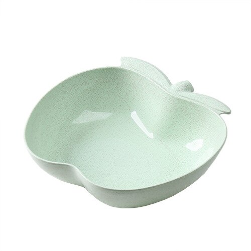 Candy Snacks Nuts Seeds Dry Fruits Plastic Plates Dishes Bowl Breakfast Tray Home Kitchen Supplies Fruit Organizer Storage: Green apple