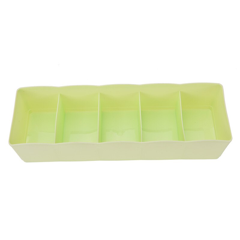 1PCS Underwear Underwear Storage Box 5 Grid Socks Underwear Drawer Closet Family Storage Box Storage Box Partition TSLM1: 1