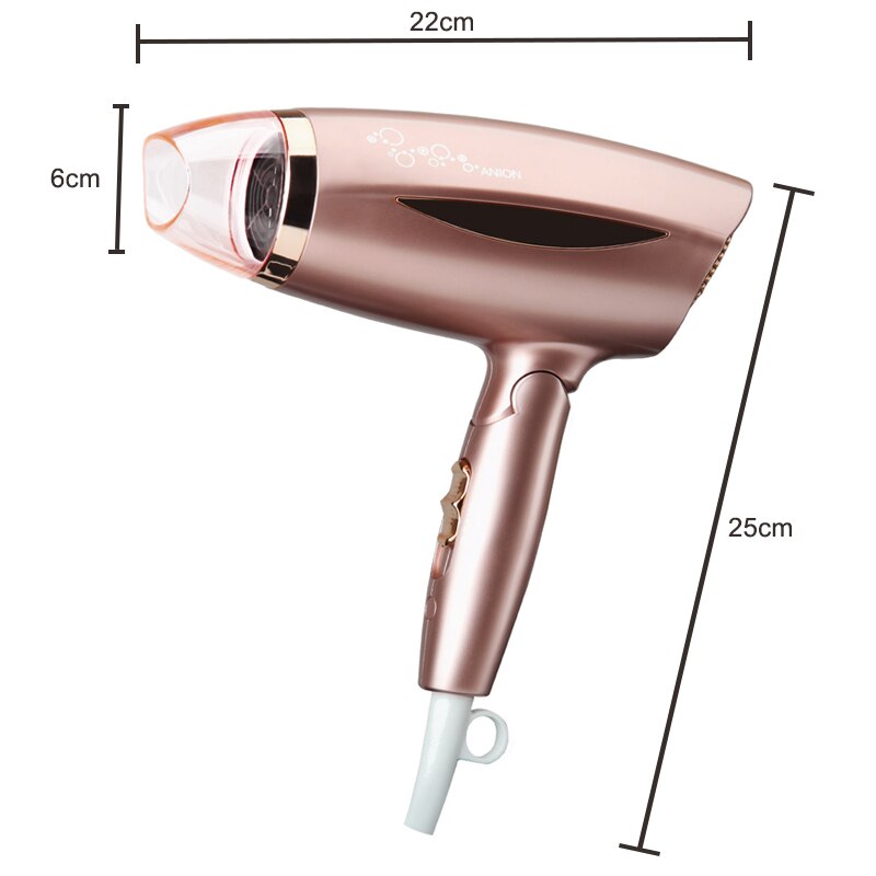 Falten Elektrische Haar Trockner Heißer/Kalten Wind Gebläse Haartrockner Professionelle Heizung Kühlung Luft Anion Haarpflege Salon Styling Trockner