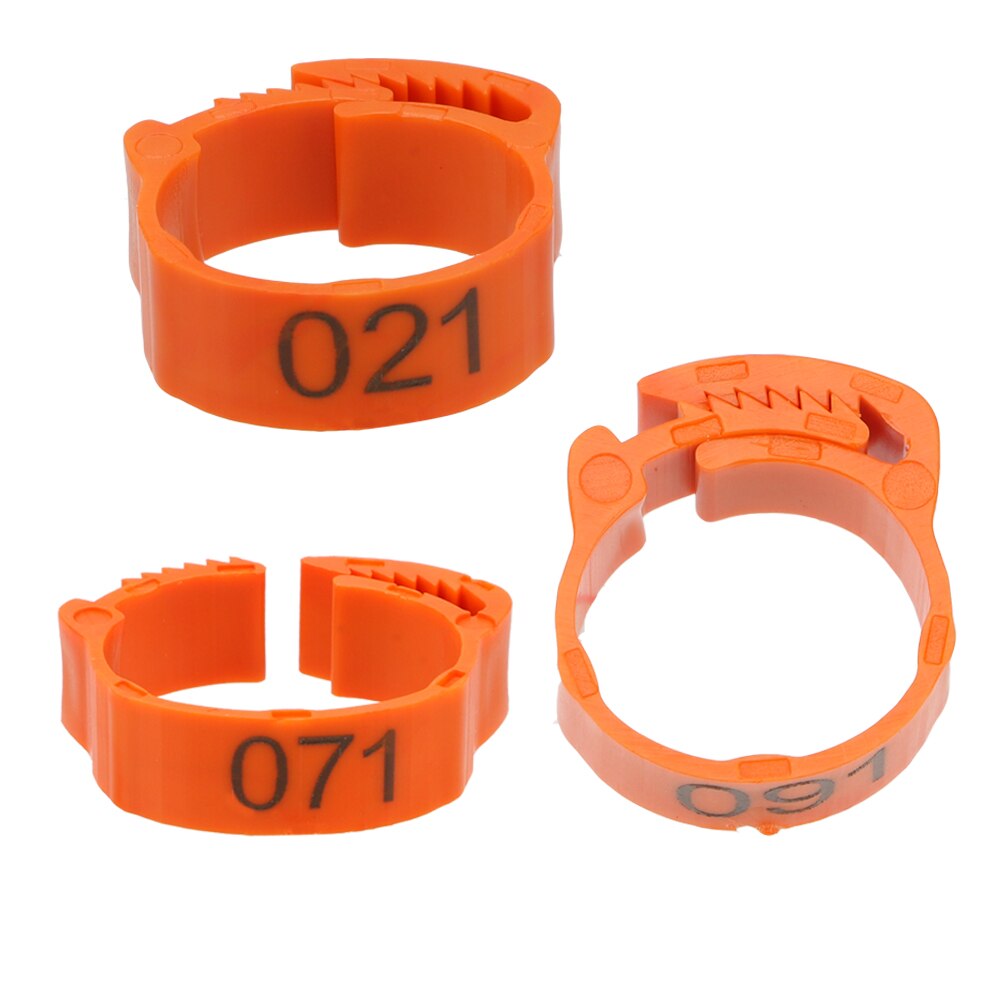 Niceyard 100 Stks/set Been Digitale Label Ring Verstelbare Gesp Voet Ring Voor Kip Eend Duif Gevogelte Boerderij Benodigdheden