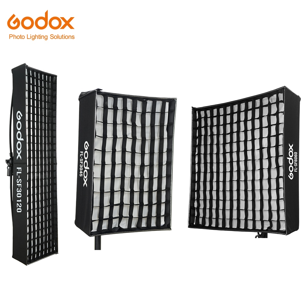 Godox FL-SF 3045 / FL-SF 4060 / FL-SF 30120 / FL-SF 6060 Honingraat Softbox Voor FL60 FL100 FL150R FL150S Led licht