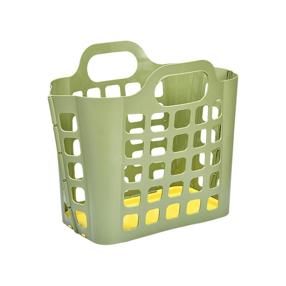 Wall Mounted Laundry Basket PP Clothes Bin Folding Clothes Basket Wall Hanging Laundry Hamper cesto ropa sucia корзина для белья: Green