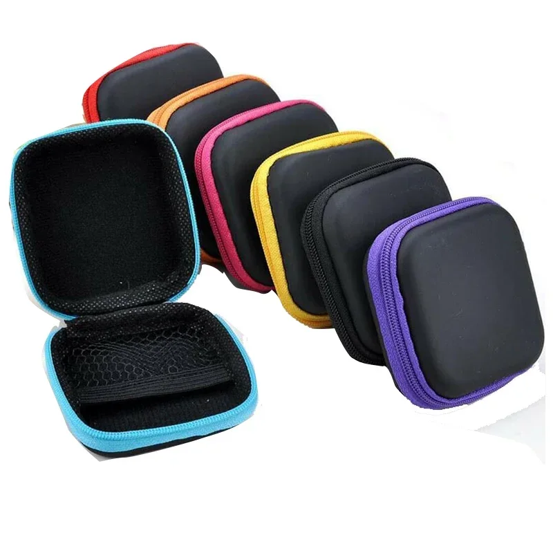 Nette freundlicher Mini Geldbörse Reißverschluss Brieftasche Frauen Damen Männer Reise Kopfhörer Schlüssel USB Kabel SD Karte Halfter Tasche fallen: zufällig Farbe