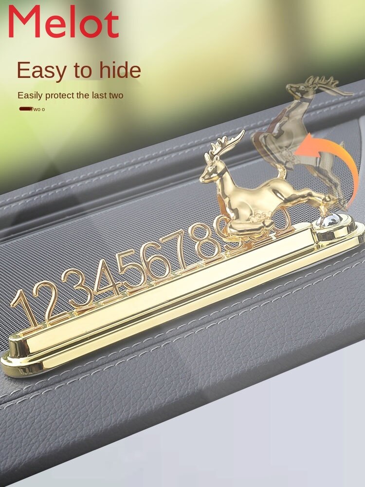 Car Temporary Parking Sign Car Car Moving Car Interior Decoration Supplies Decoration