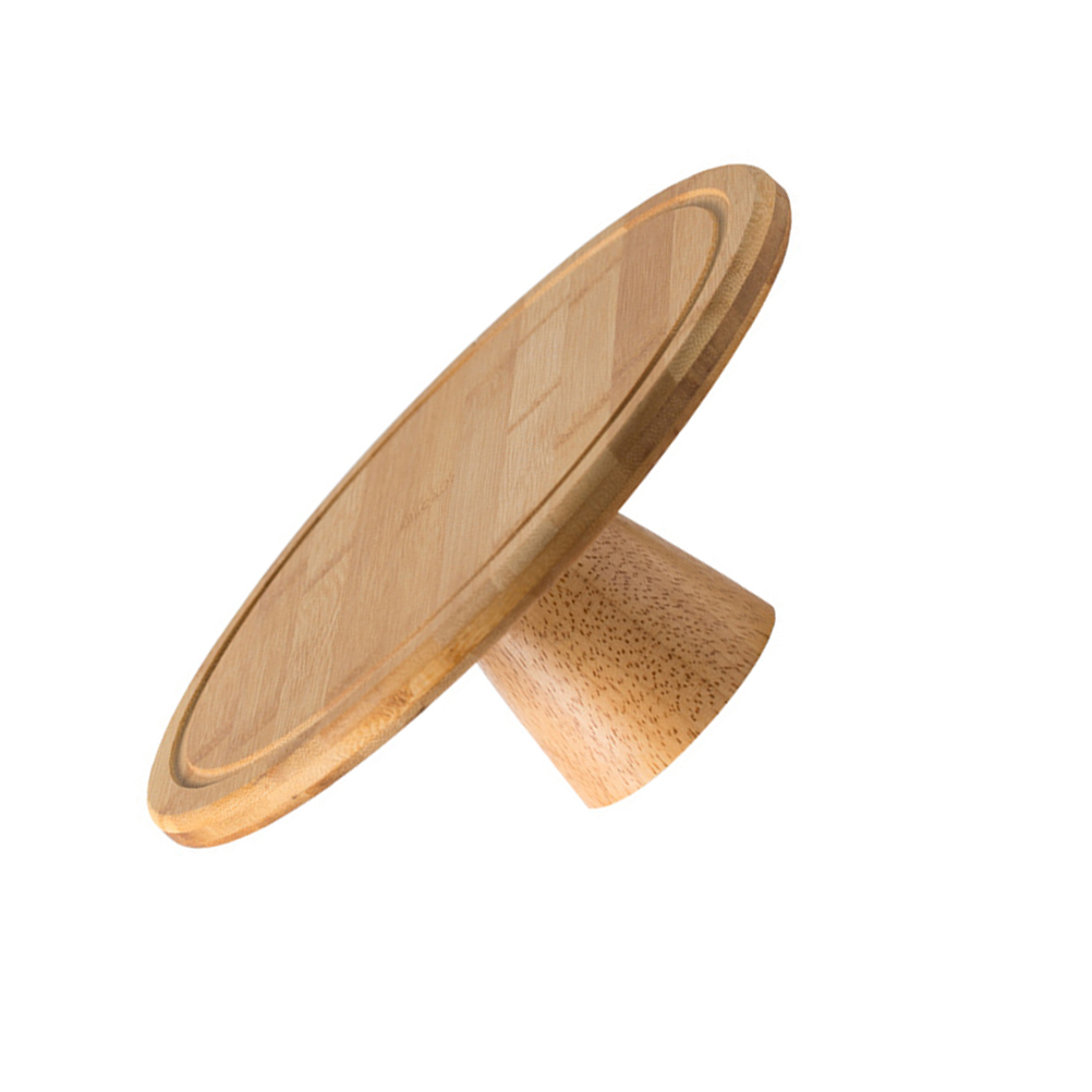 Kuchen Holz Tablett Nachtisch Container Obst Snack Anzeige Halfter Kuchen Runde Dekorative Ständer Lagerung Platte