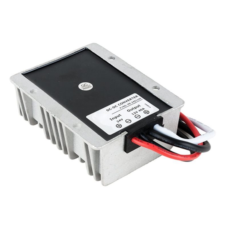 Convertisseur 24V Vers 12V 480W étanche IP68 - Pour Voiture, Camping-car, Panneaux Solaires, LED, 40A