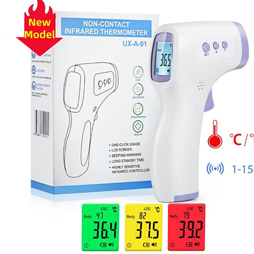 Fingertip Pulse Oximeter OLED Display Finger Clip Oximetro HRV SpO2 PR PI Respiratory Rate Sleep Monitor + Infrared Thermometer