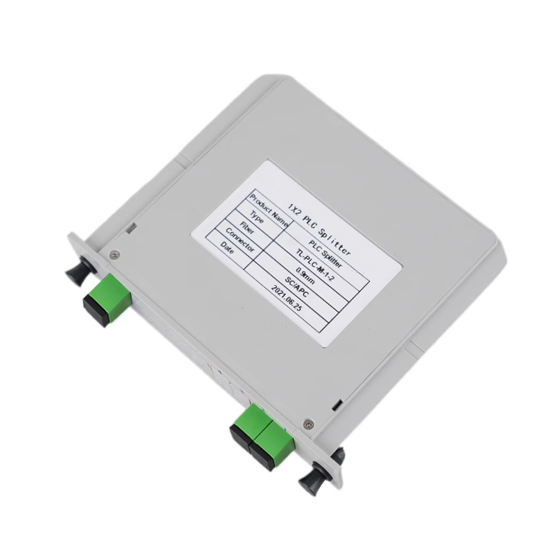 Optical Fiber Splitter FTTH PLC Splitter Box 1-2 1-4 1-8 1-16 SC UPC/APC Cassette Plug-in Type Planar Waveguide Optical: Brown