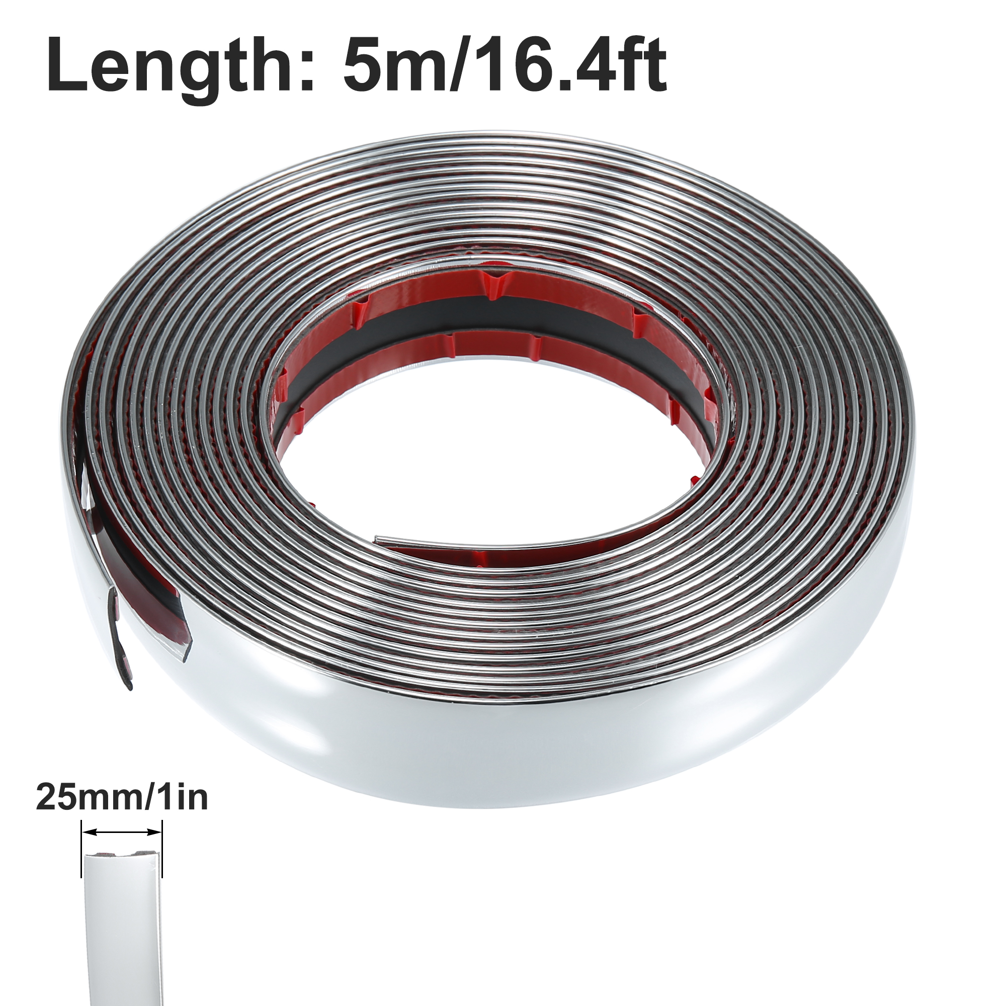 Tira de carrocería cromada para Exterior de coche, 3M/5M, parachoques, moldura protectora para puerta de coche, pegatina embellecedora de estilo, 6MM, 8MM, 10MM, 12MM, 15MM, 20MM, 30MM: Marfíl