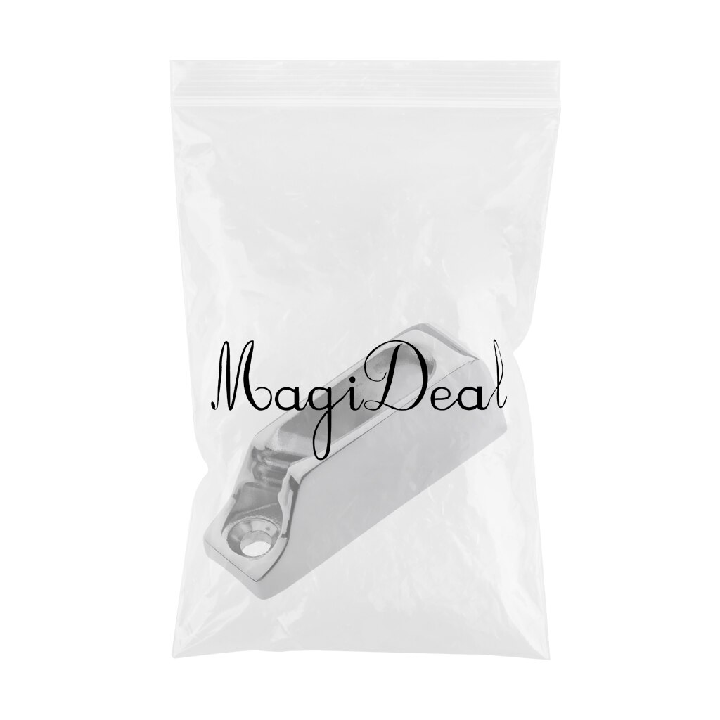 Sailboat Stainless Steel Cleat Rope Cleat Inox Jam Cleat For 3-6mm Line adjust while sailing to maintain sail shape
