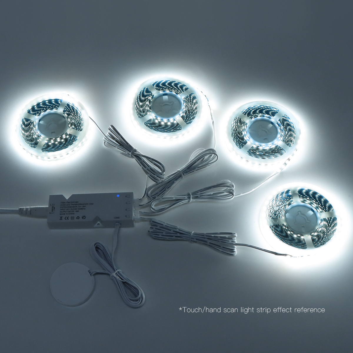 Transformador de iluminación LED DC12V 2A 3A 5A 8A, adaptador de fuente de alimentación, puerto Dupont, controlador de tira LED, bricolaje, armario para el hogar, estante de luz