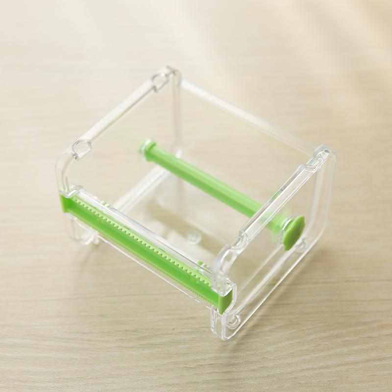 Papirvarer mærkat kvitteringsbokse washi tape dispenser washi tape opbevaring washi tape arrangør tape holder: Grøn