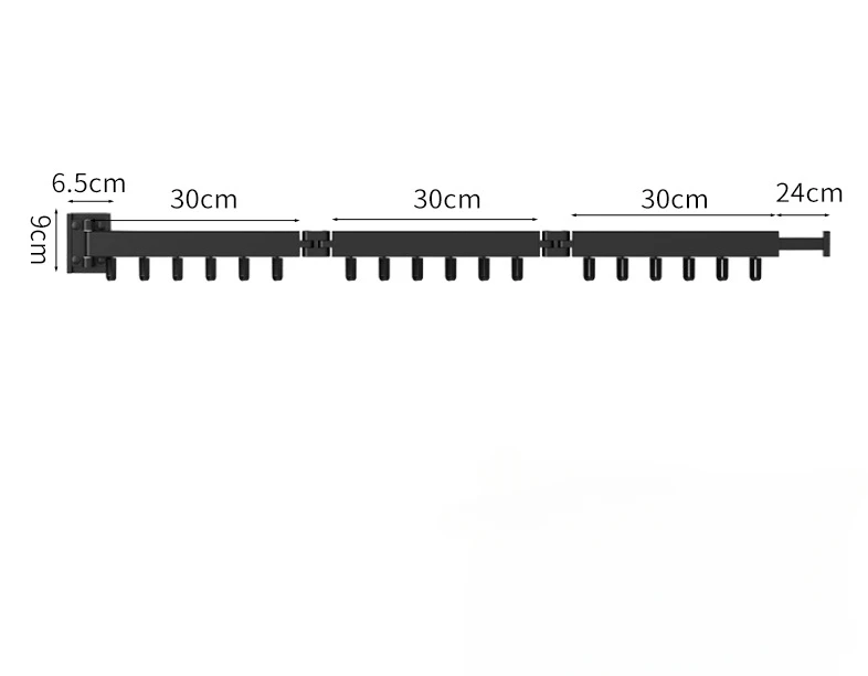 Aluminium opvouwbaar droogrek, opvouwbaar telescopisch aan de muur gemonteerd inklapbaar droogrek voor balkonwasbadkamer: Army Green