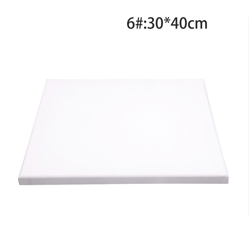 Cadre de panneau en bois de toile d'artiste carré blanc blanc pour peinture acrylique à l'huile apprêtée: 6
