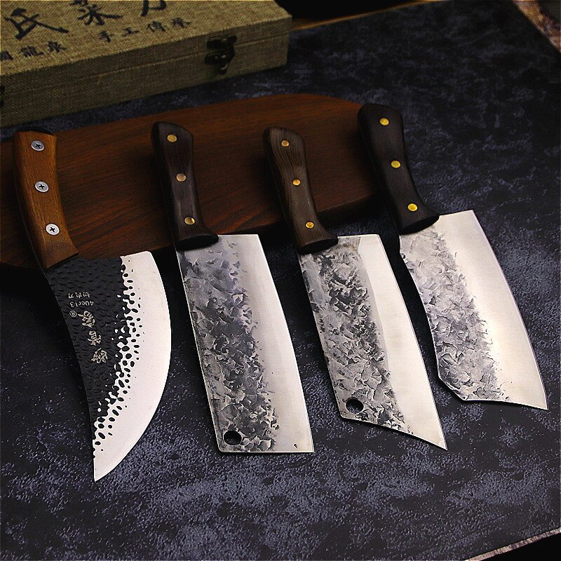 Manganese-steel forging sharp chef knife household kitchen knife multi-purpose chef knife slicer boning knife boning knife