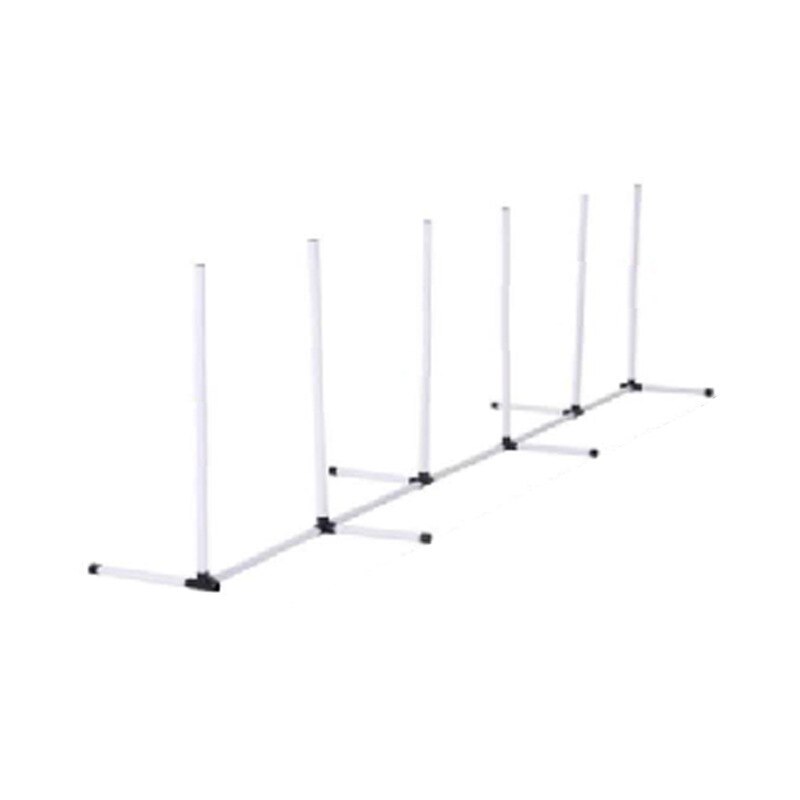 Kit de dressage de chien tige d'enroulement, anneau de saut, aire de repos, tige de saut, matériel en plastique fournitures de formation en plein air: 1 set winding rod