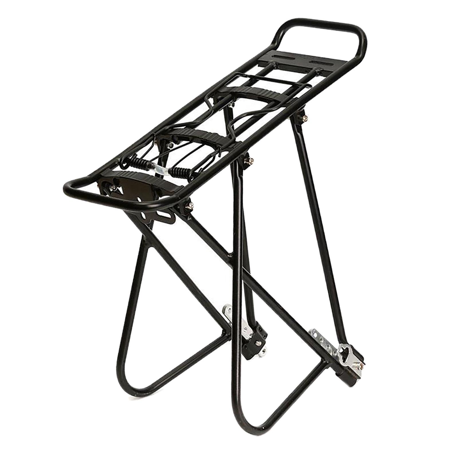 Portaequipajes trasero para bicicleta, alforjas de aleación de aluminio, soporte para contrapunto para ciclismo, límite de carga para bicicleta de montaña, 55 libras/25kg, piezas de turismo