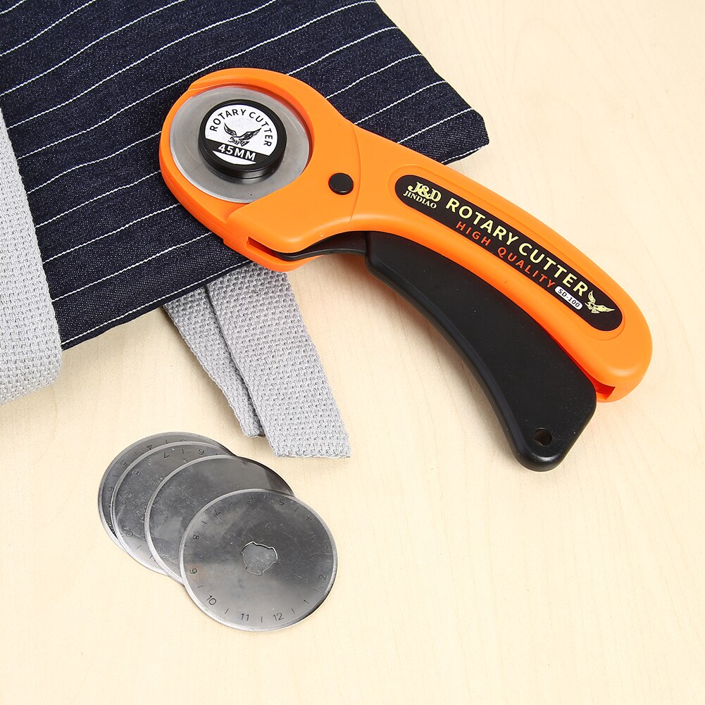 Rotary Cutter Set Blades Fabric Circular Quilting Cutting Patchwork Sewing Tools for Household Female Sewing Supplies