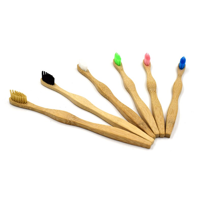 1 PC 5 Kleur milieuvriendelijke Bamboe Tandenborstel Oral Care Bamboe Handvat Zachte Haren tandenborstel Whitening Tandenborstel