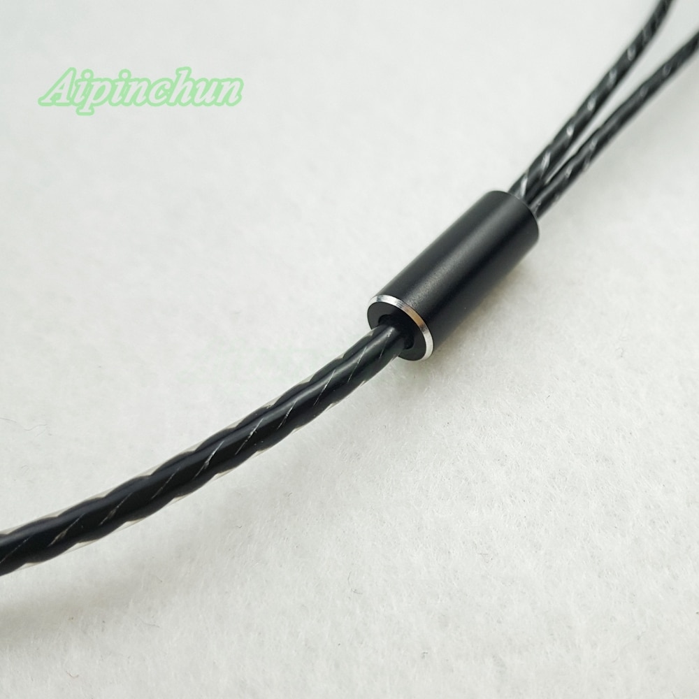 Aipinchun 3.5mm 3-biegunowy gniazdo do gięcia DIY słuchawki kabel audio naprawa słuchawek wymiana przewodu LC-OFC drut A34