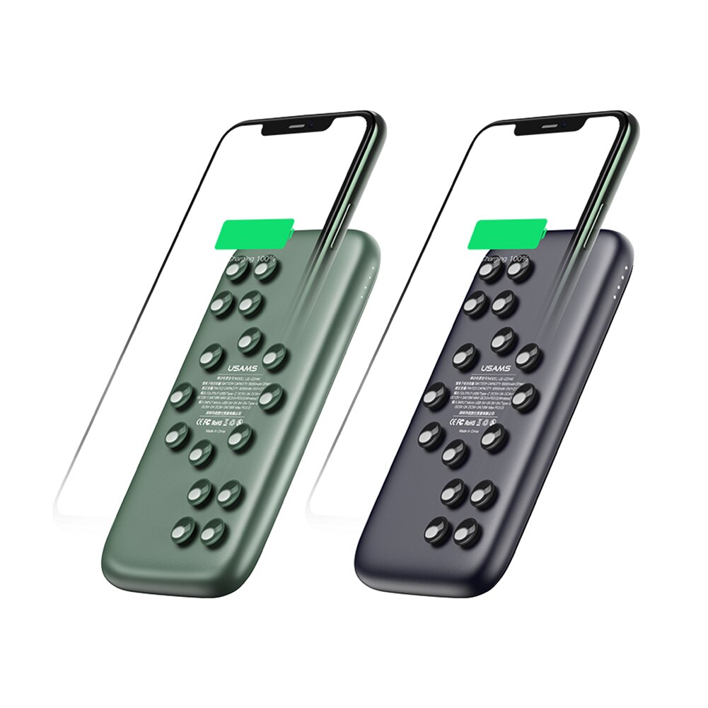 Wireless Charger Portable Suction Fast Charging Power Bank 10000mAh Quick Charging Wireless Charger Mobile Phone Accessories