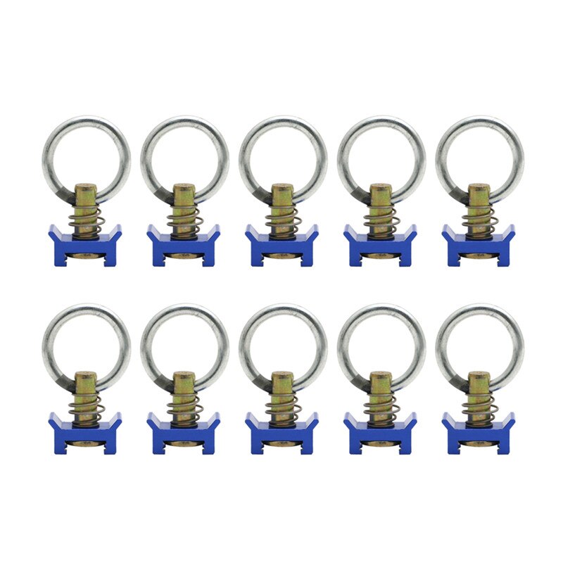 6/10pcs Single Stud L-Track Fitting with Round Ring For L Track Logistic Airline L Track Core Trax Hardware Fasteners Sliver
