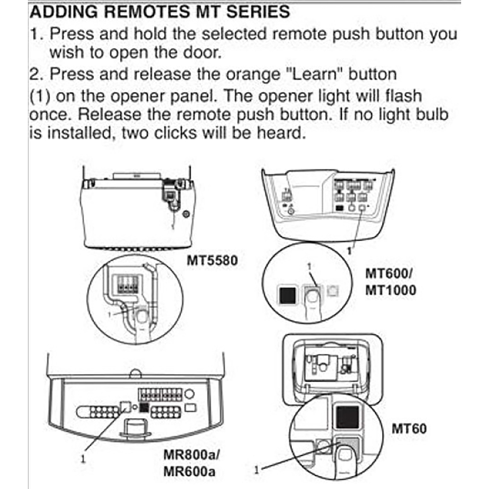 Liftmaster 94335E Remote Control Garage Door Opener 433.92mhz For 1A5639-7 1A5477 1A6487 132B2372 D-66793 Garage Door Motor