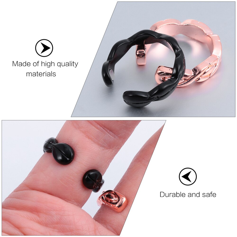 2 pièces soins de santé soulagement de la douleur anneau magnétique anneau de guérison anneau de thérapie anneau ouvert doigt bijoux